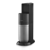 SodaStream DUO black - Schwarz - Edelstahl - Glas - 1 l - 60 l - 155 mm - 280 mm