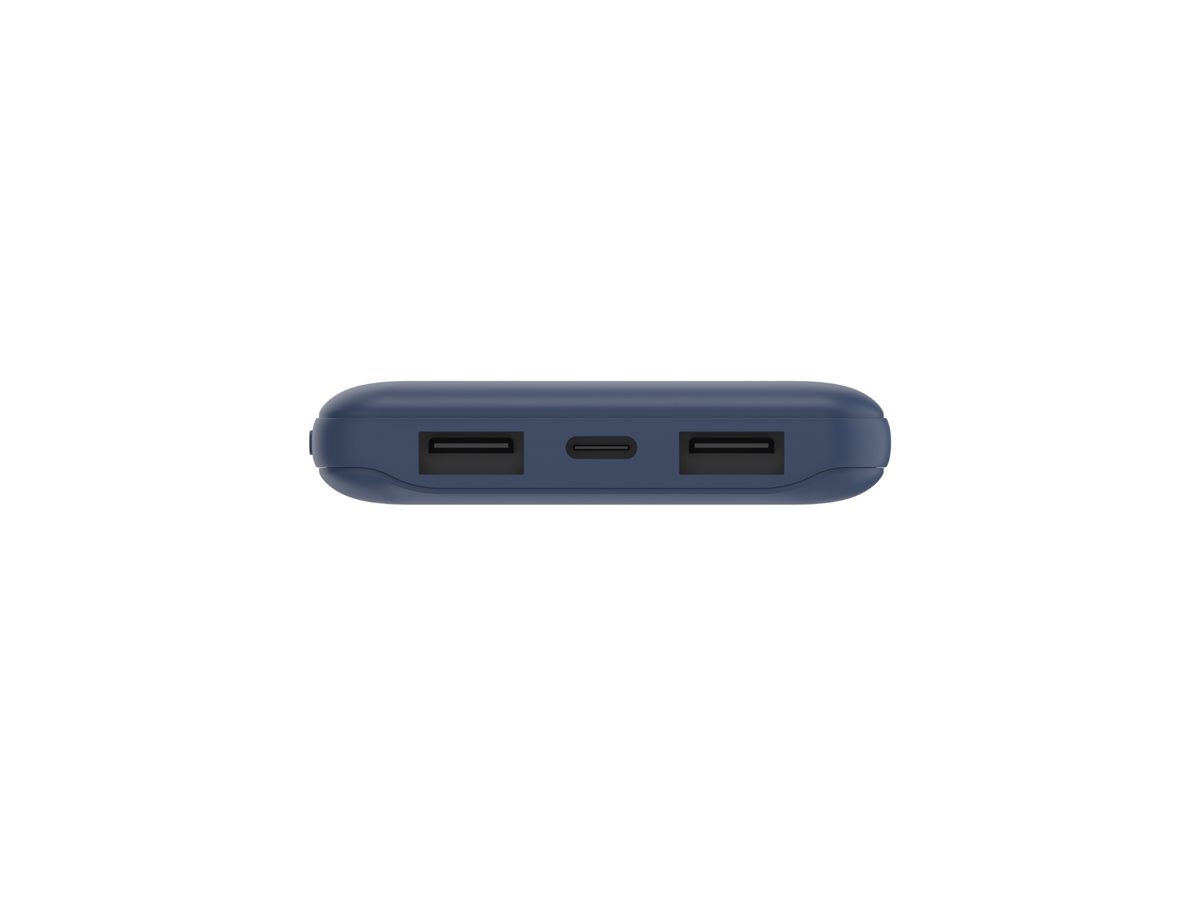 Belkin BoostCharge - Powerbank - 10000 mAh - 18 Watt - 3 Ausgabeanschlussstellen (2 x USB, 24 pin USB-C) - blau, Ansicht 3