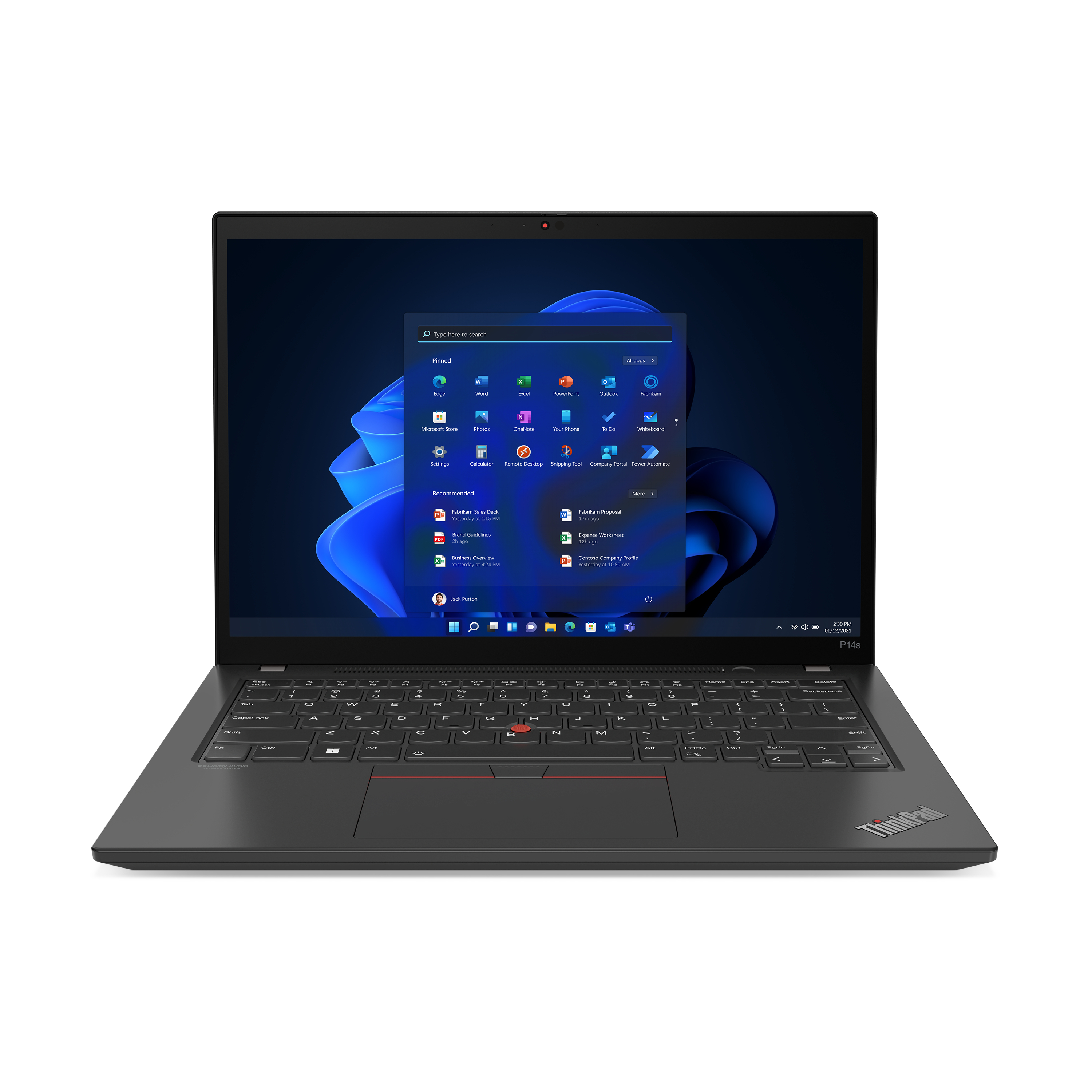 Lenovo ThinkPad P14s, Intel® Core™ i7, 35,6 cm (14&quot;), 1920 x 1200 Pixel, 16 GB, 512 GB, Windows 11 Pro