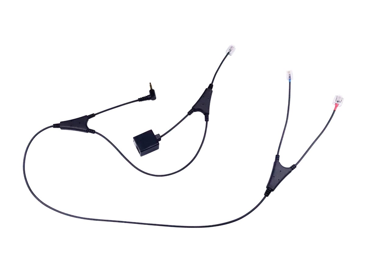 Jabra LINK 14201-37 - Elektronischer Hook-Switch Adapter für drahtloses Headset, Digitaltelefon