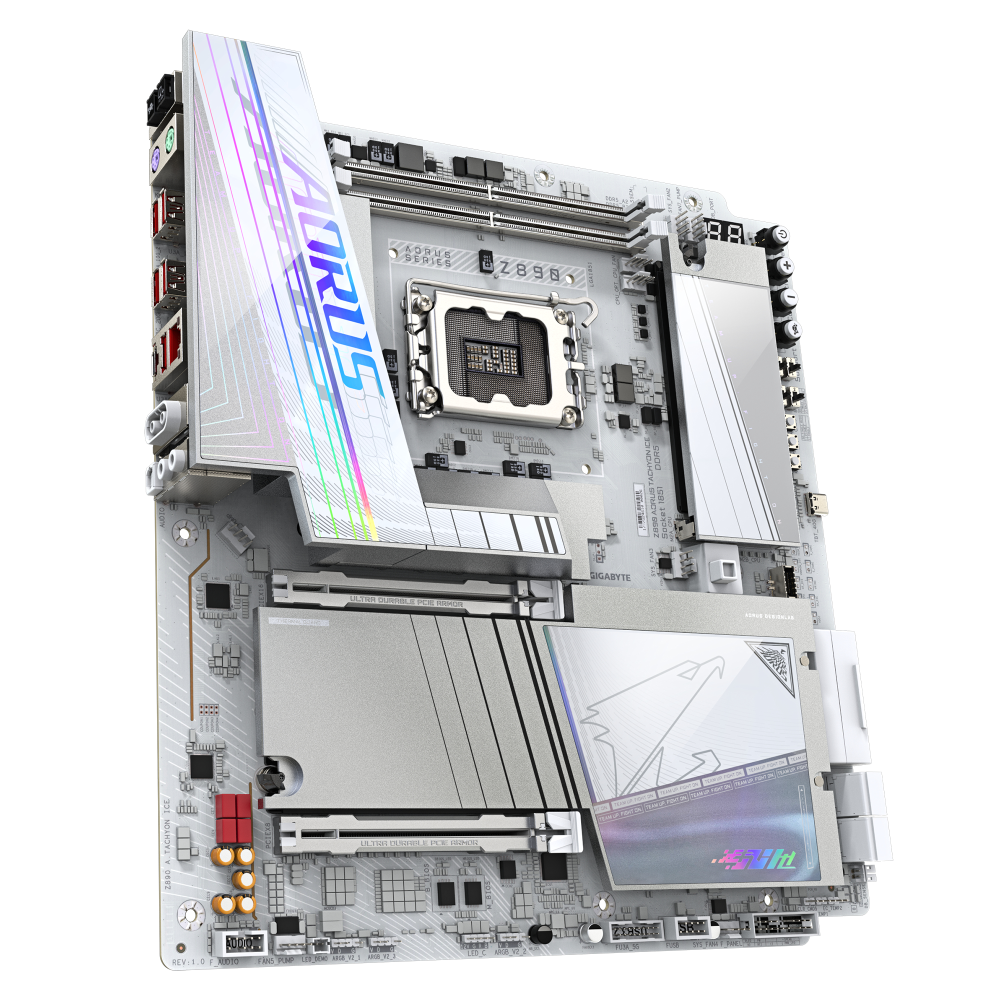 Gigabyte AORUS Z890 TACHYON ICE - Motherboard - E-ATX - LGA1851-Sockel - Z890 Chipsatz - USB-C 3.2 Gen 2x2…, Ansicht 3
