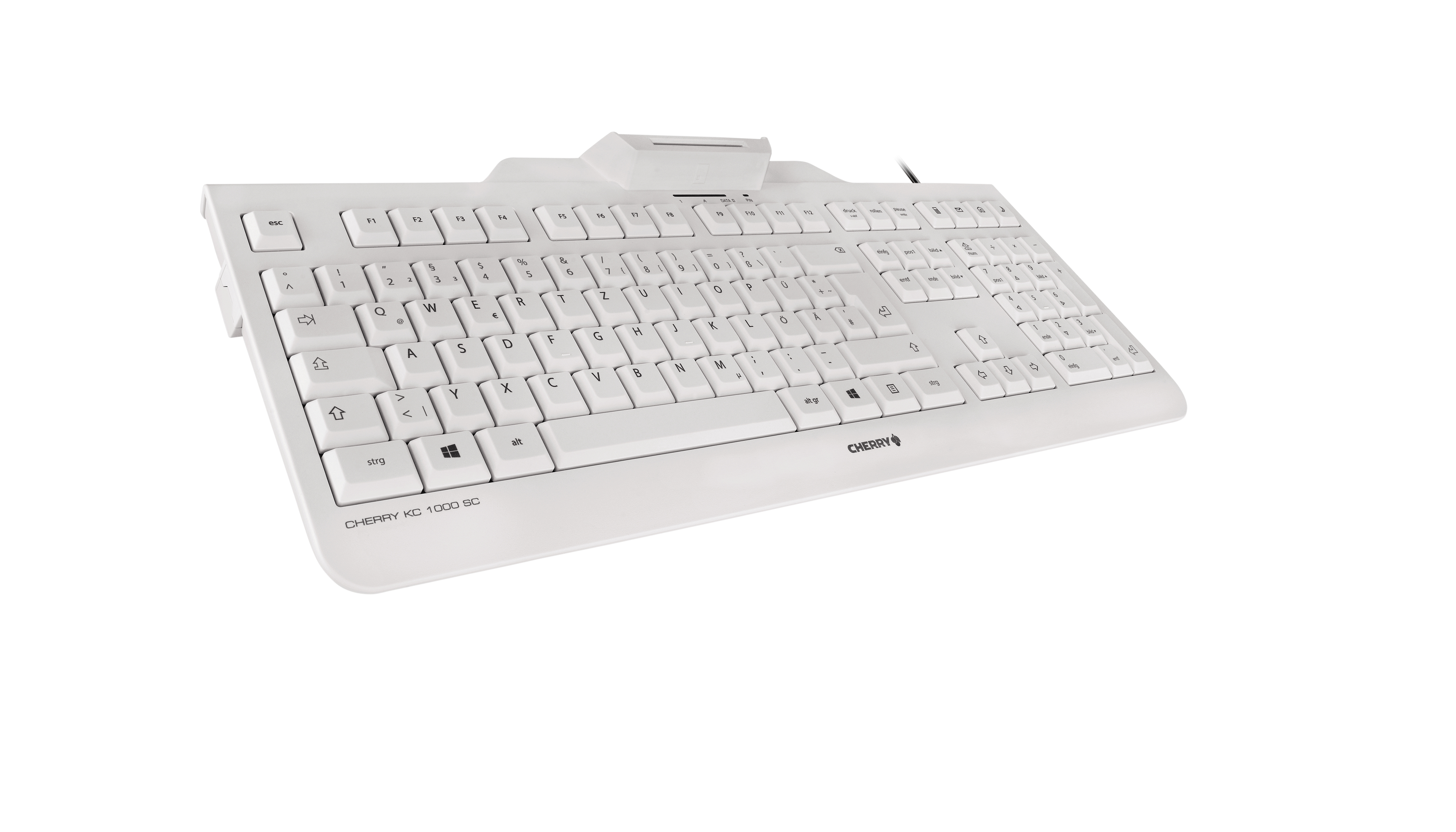 Cherry KC 1000 SC - Tastatur - Pale - TL: Deutsch, QWERTZ, Ansicht 2