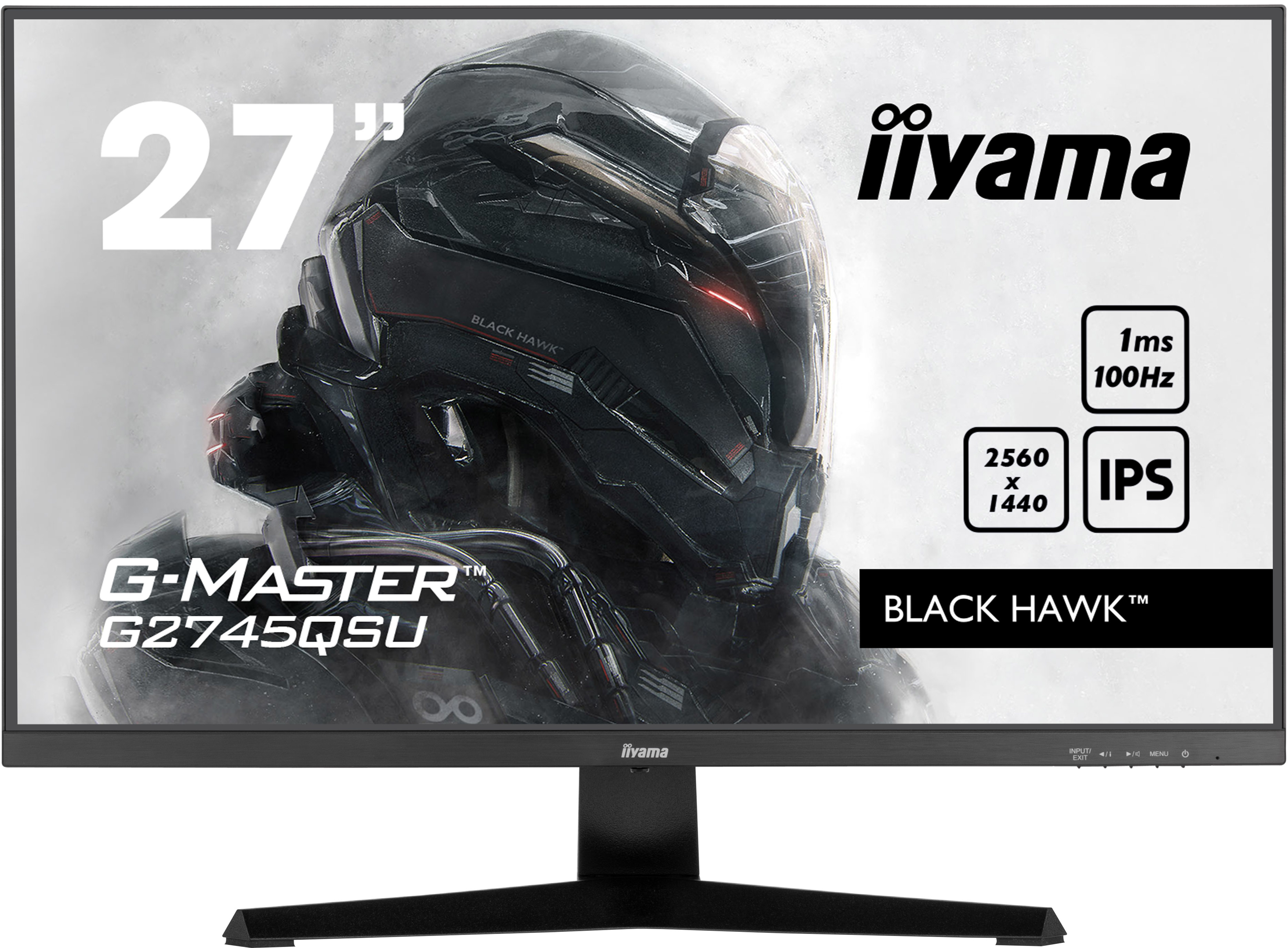 Iiyama 27iW LCD WQHD Gaming IPS 100Hz - Flachbildschirm (TFT/LCD) - 1 ms