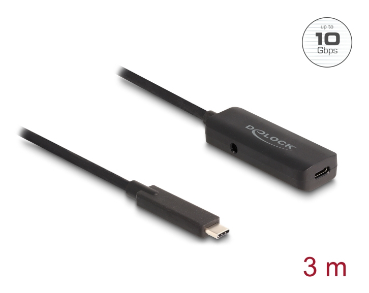 Delock Aktives USB 10 Gbps Verlängerungskabel USB-C 3 m - Digital/Daten - Strom/Netzteil, Ansicht 2