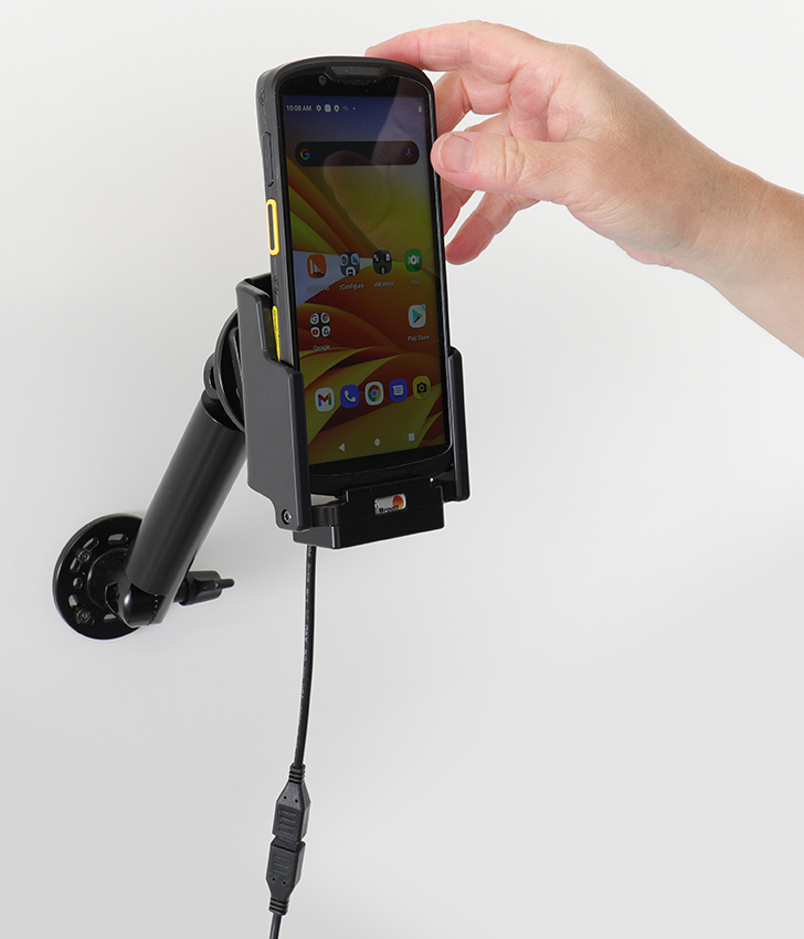 Brodit 712307 - Handy/Smartphone - Aktive Halterung - Auto/Innenbereich - Schwarz, Ansicht 4