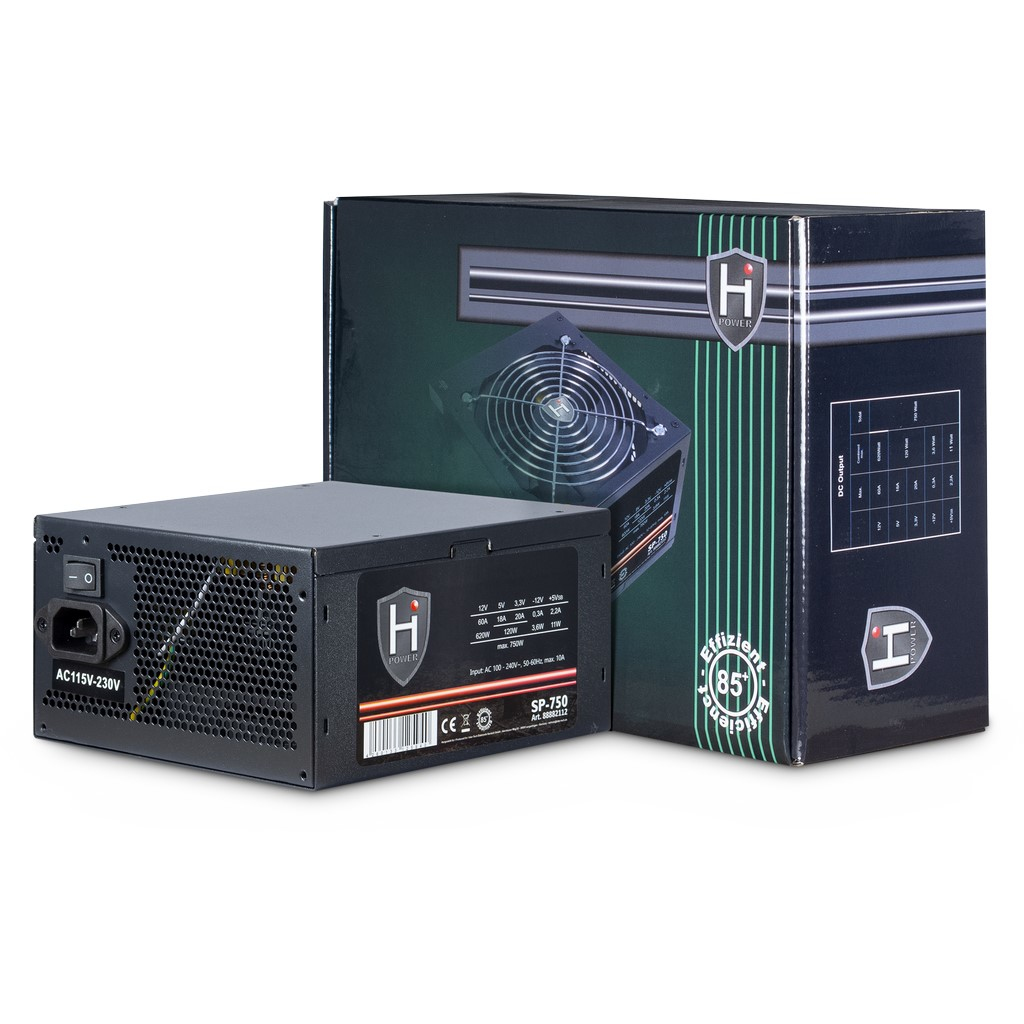 Inter-Tech HiPower SP-750 - Netzteil (intern) - ATX12V 2.4, Ansicht 2