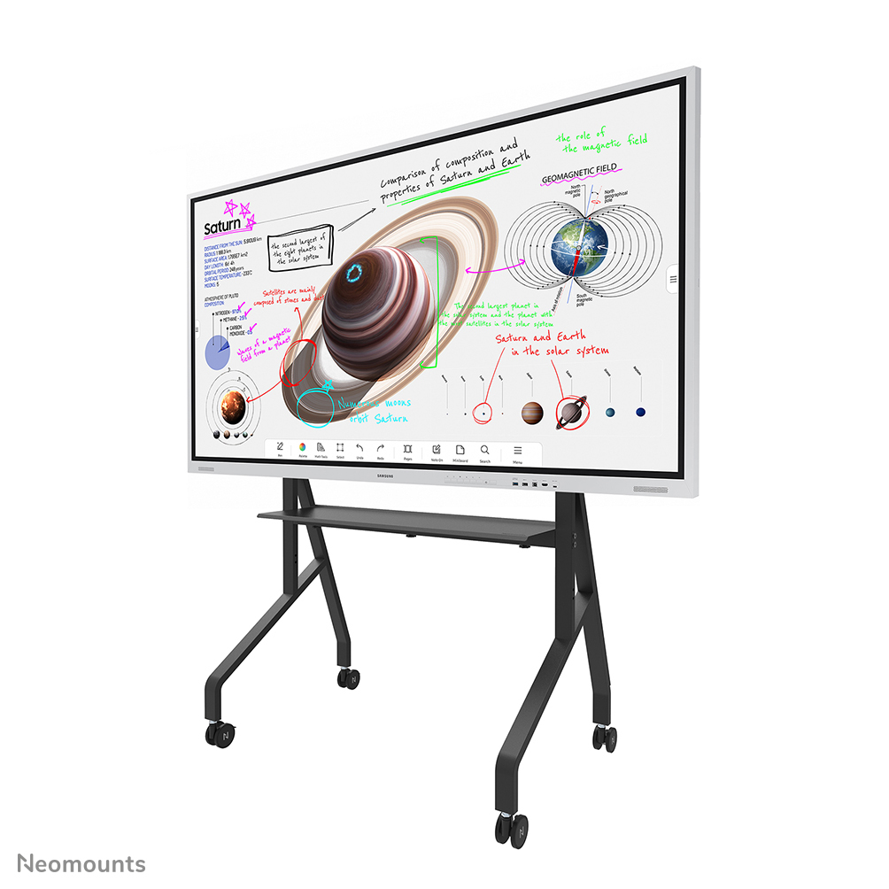Neomounts FL50-525BL1 - Wagen - robust - für Flachbildschirm - Bodenständer - verriegelbar - Stahl - Schwarz, Ansicht 2