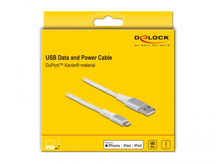 Delock Lightning-Kabel - USB männlich zu Lightning männlich, Ansicht 3