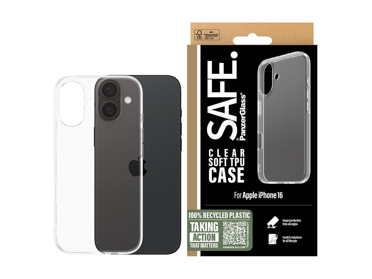 PanzerGlass SAFE. by PanzerGlass - Hintere Abdeckung für Mobiltelefon - Thermoplastisches Polyurethan (TPU), Ansicht 3