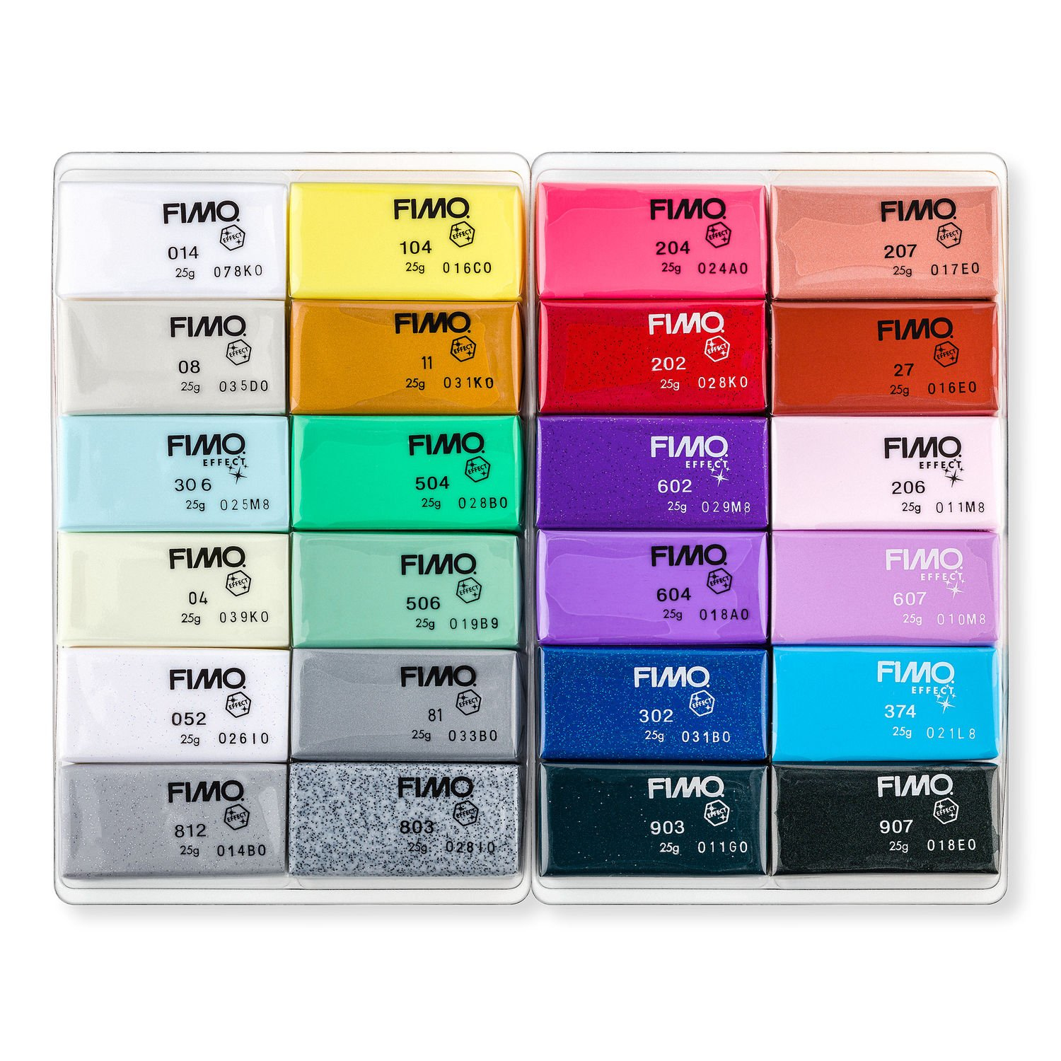 STAEDTLER FIMO 8013 C - Modellierton - gemischte Farben (s. Beschreibung) - 24 Stück(e) - 24 Farben, Ansicht 2