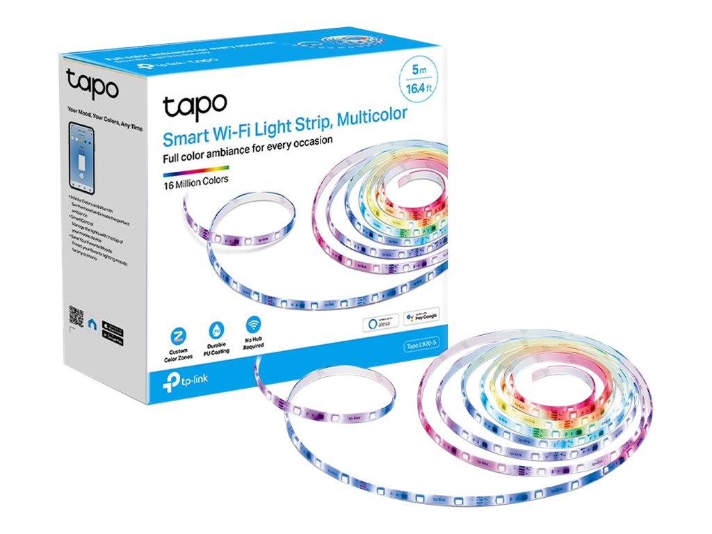 TP-LINK Tapo L920-5 - Universalstreifenleuchte - Indoor - Umgebung - Ausrichtung - Klebeband - Polyurethan (PU) - Multi, Ansicht 2