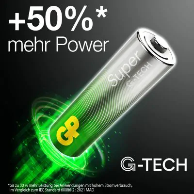 GP Battery 1x12 GP Super Alkaline AAA Micro LR03 Rel.03024AETA-S12 - Batterie - Micro (AAA), Ansicht 3