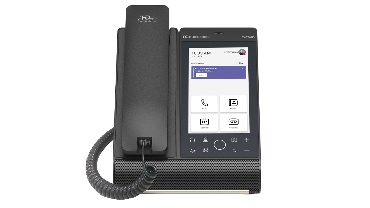 AudioCodes C470HD IP Phone - VoIP-Telefon - mit Bluetooth-Schnittstelle, Ansicht 3