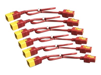 APC Power Cord Kit 6EA C19-C20 1.8m Red (AP8716SX340)