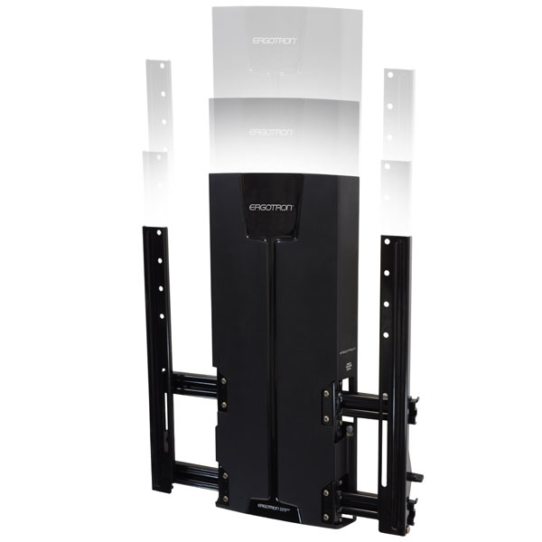 Ergotron Glide Wall Mount VHD - Befestigungskit (neigbare Halterung, Montageschablone, Niedrigprofil-Hebemodul, Ansicht 2
