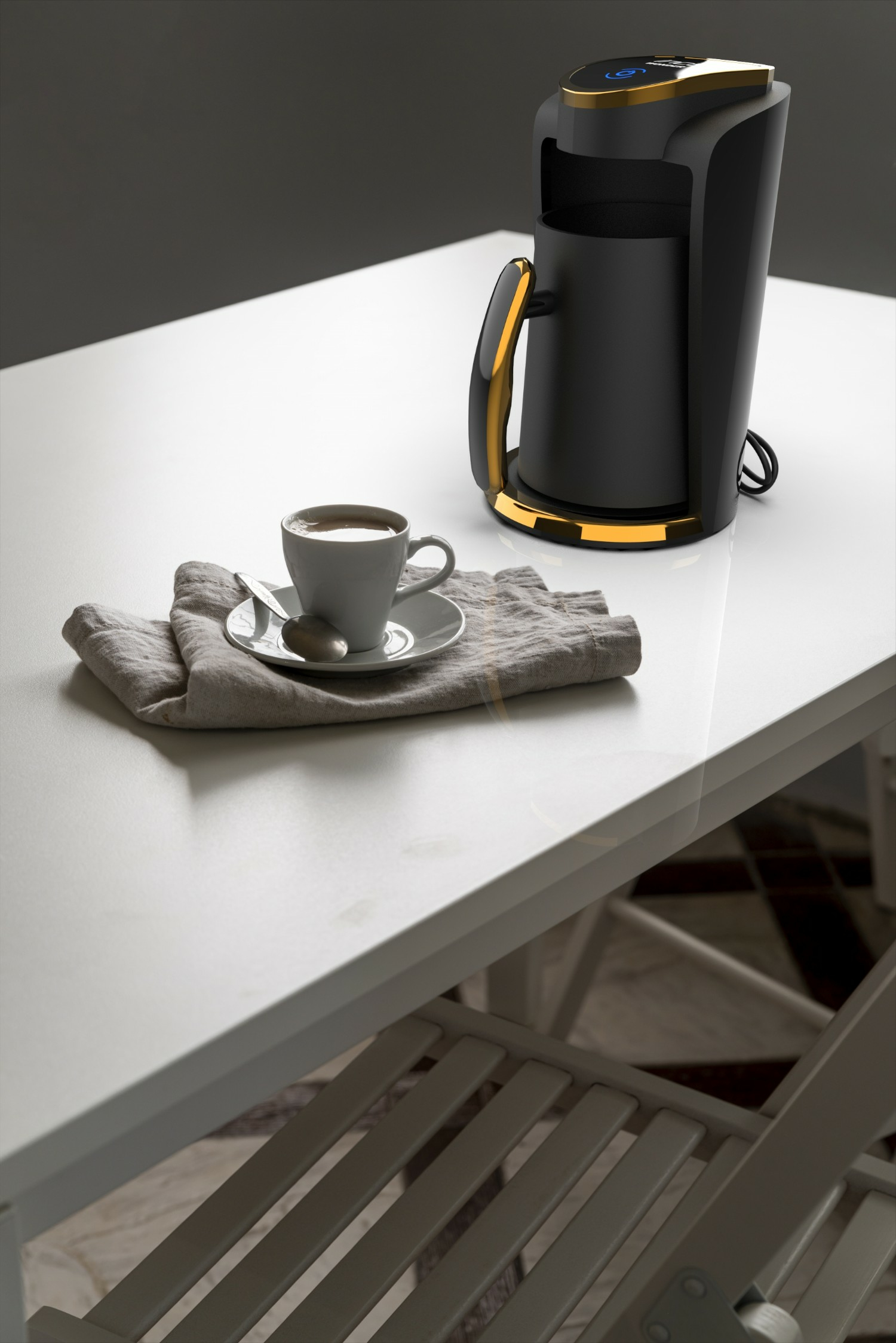 INCA Kaffeemaschine Wonder Serie Touch-Control-Schalter, Ansicht 2