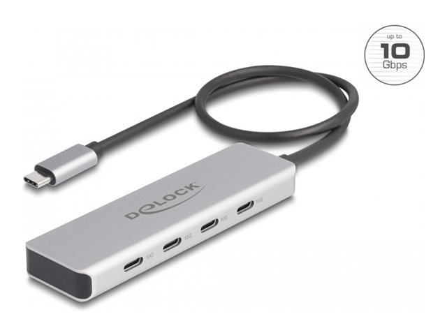 Delock Hub - 10 Gbps, mit 35 cm Anschlusskabel