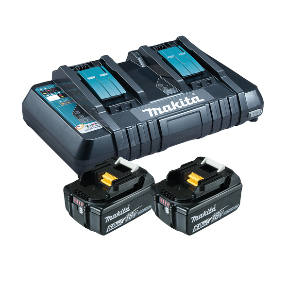 Makita DC18RD - Batterieladegerät + Batterie 2 x, Ansicht 2