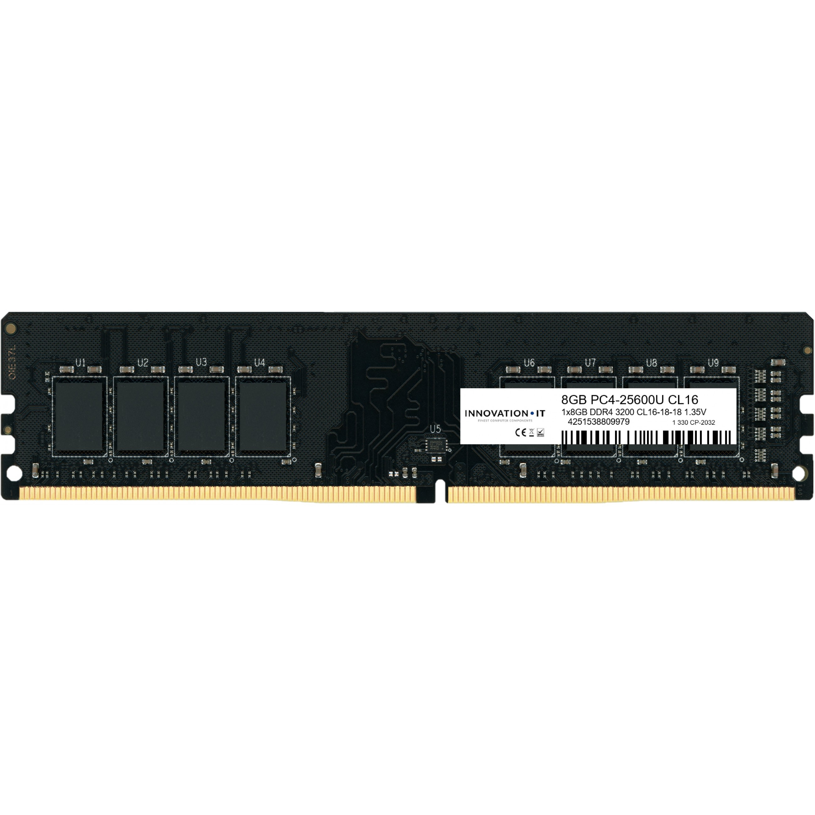 Innovation IT 3200 8GB CL16-18-18 1.35V LD 8-Chip Speichermodul 1 x 8 GB DDR4 MHz - 8 GB - DDR4, Ansicht 2