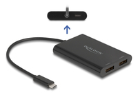 Delock Adapter USB Type-C zu 2 x DisplayPort 4K 60 Hz - Adapter - DigitalDaten