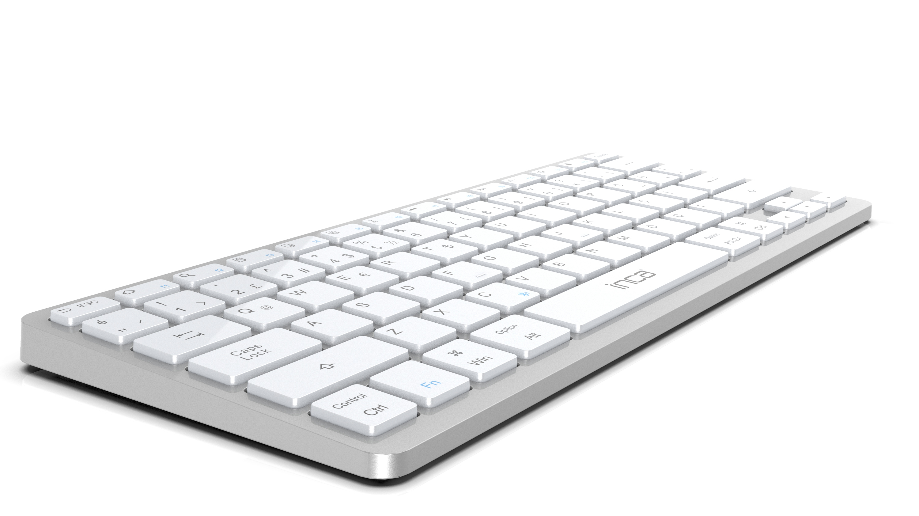 INCA Tastatur IBK-565BT Bluetooth 5.0 Smart Silber - Tastatur - Bluetooth, Ansicht 2