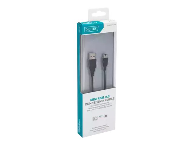 DIGITUS USB 2.0-Anschlusskabel Typ A auf Mini B
