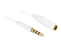Delock Audiokabel - mini-phone stereo 3.5 mm männlich zu mini-phone stereo 3.5 mm weiblich