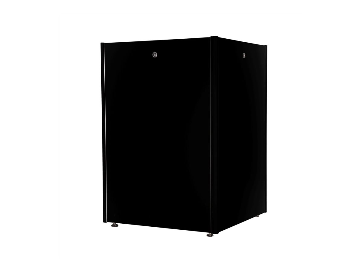ROLINE 19 Zoll Netzwerkschrank Basic 22 800x800 BxT Glastür schwarz, Ansicht 3