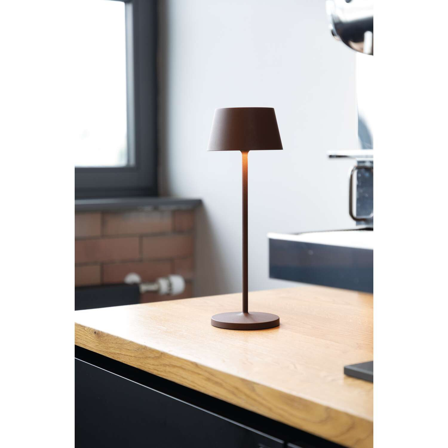 Jakob Maul GmbH MAULnina LED-Akku-Tischleuchte braun, Ansicht 3