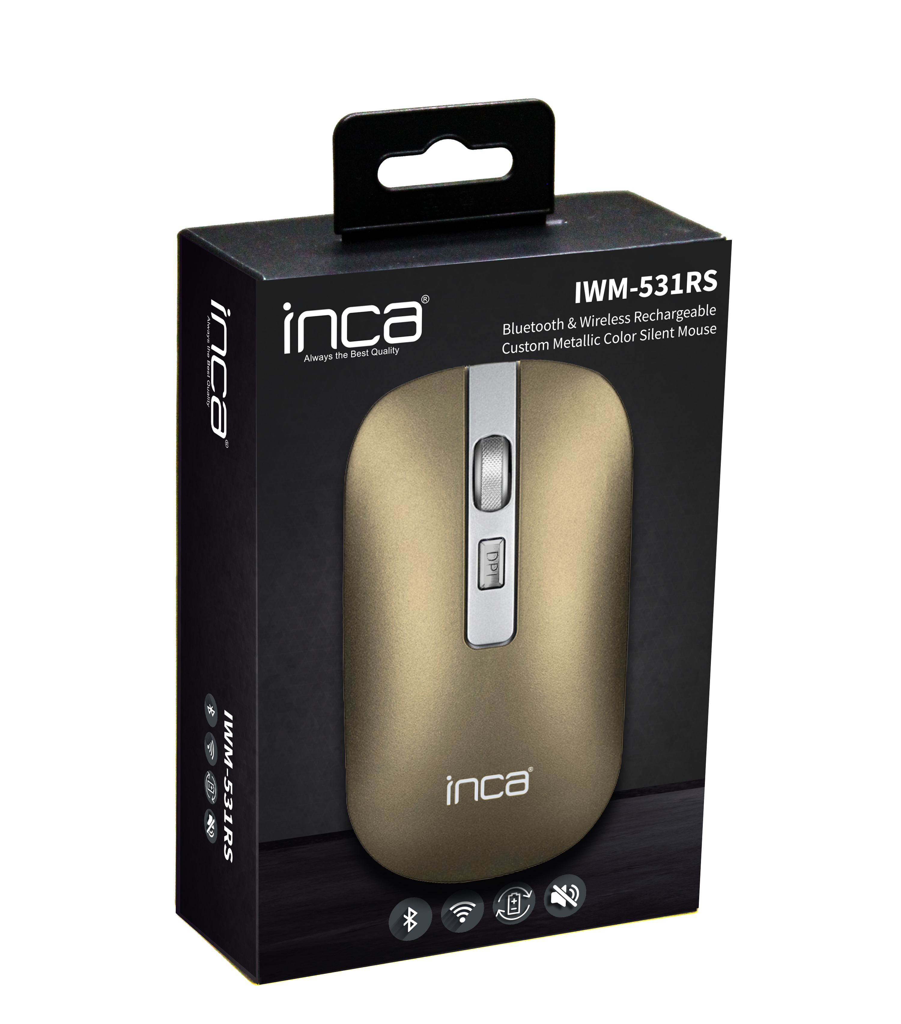 Cian Technology GmbH Maus IWM-531RS Wrls & BT Spec Metalilic SL - Maus - 1.600 dpi, Ansicht 2