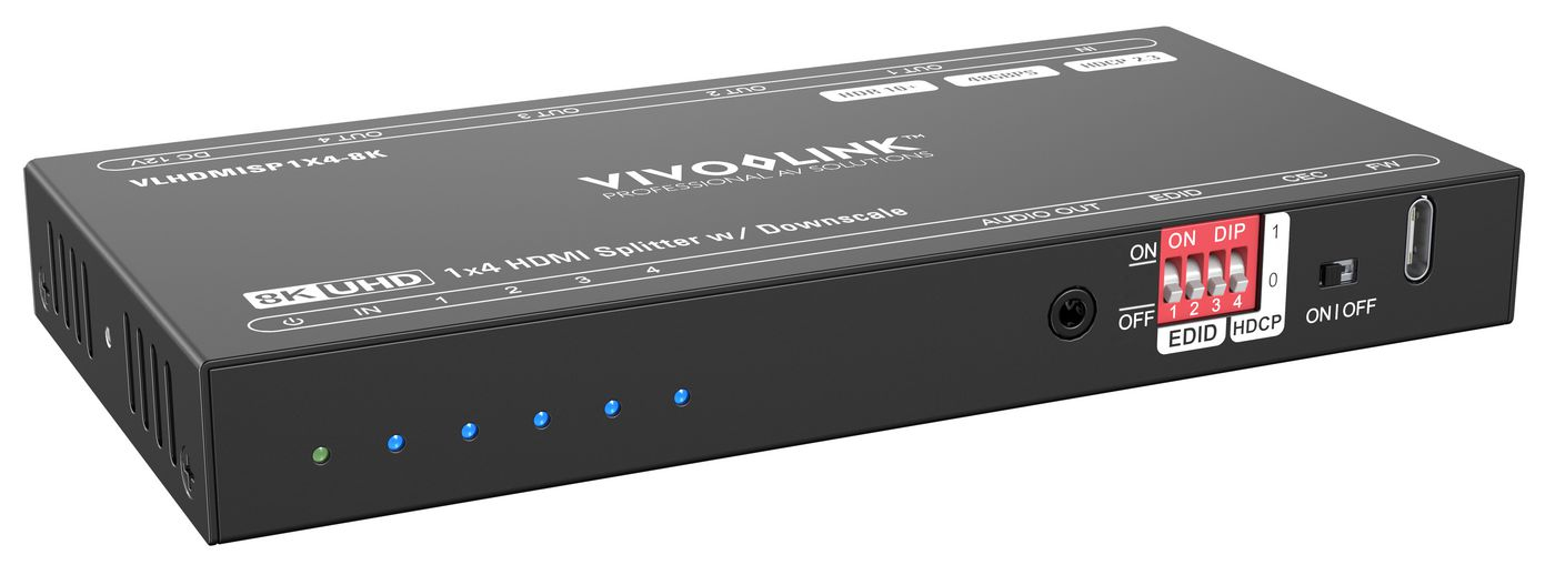 VivoLink HDMI splitter 1x4 8Ka60Hz, Ansicht 4