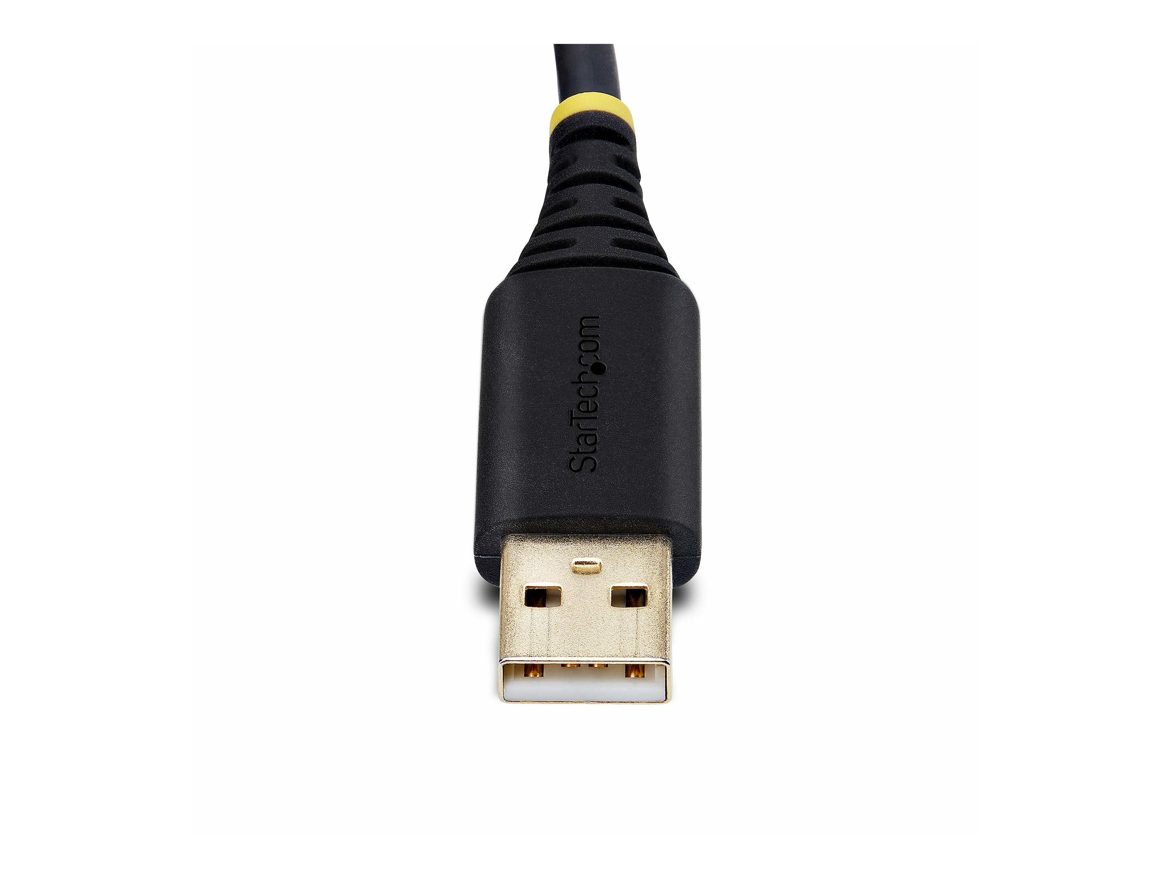 StarTech.com 6.6ft/2m USB to Null Modem Serial Adapter Cable, FTDI, RS232 - Kabel USB / seriell - USB (M), Ansicht 3