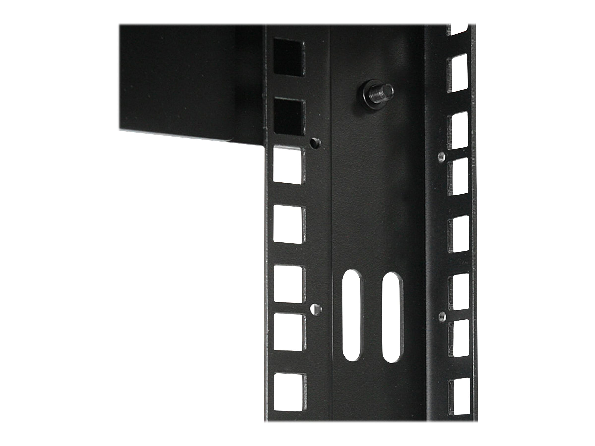StarTech.com 8HE 19 Zoll Wand Netzwerk Rack - 2 Pfosten offener Rahmen mit einstellbare Tiefe(30-50cm) Rack für AVDatenITStudio Geräete - inkl.Käfigmuttern und Schrauben (RK812WALLOA)