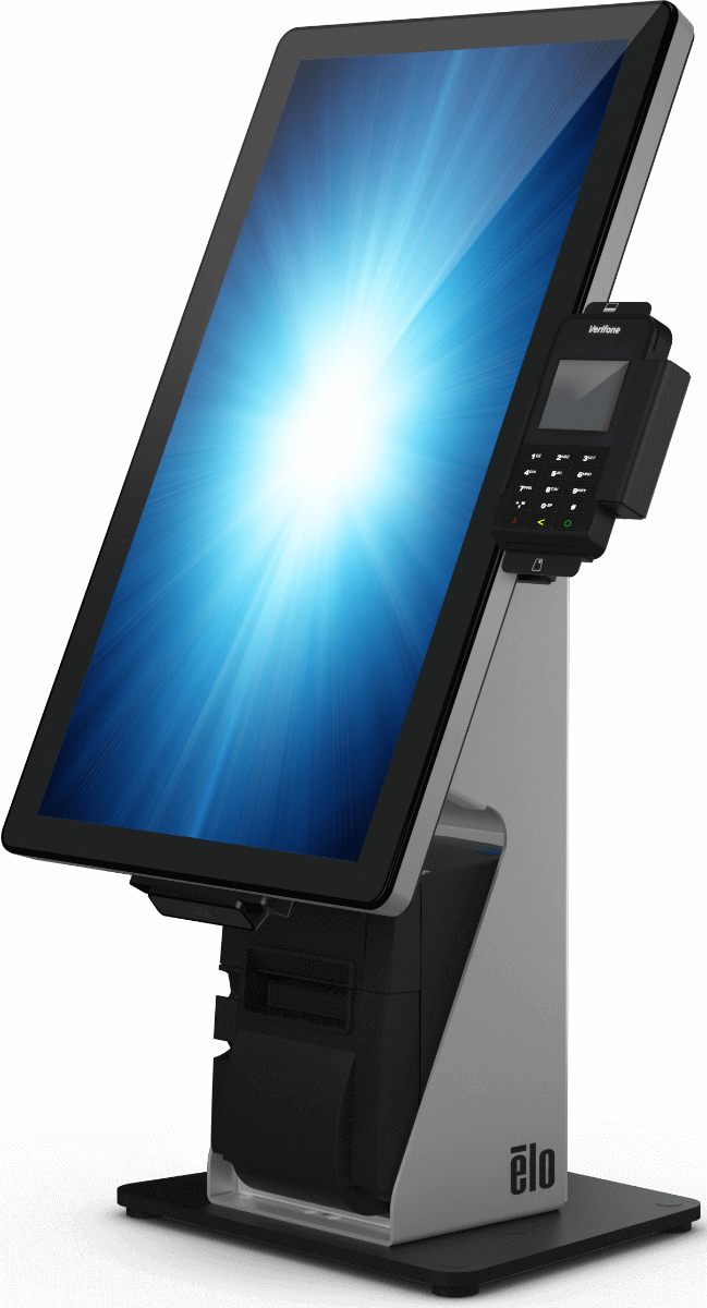 Elo Touch Solutions Elo Wallaby Self-Service - Aufstellung - für POS-Terminal - Schwarz/Silber - Thekenbereich, Ansicht 2
