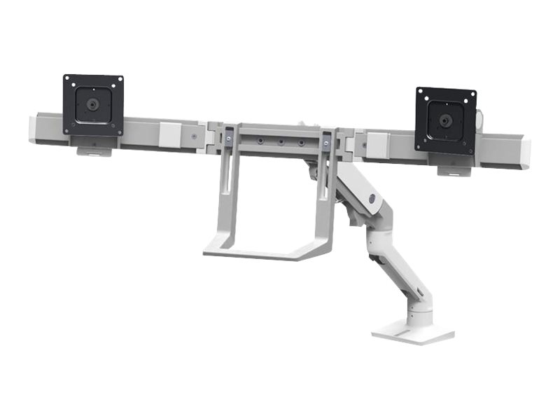 Ergotron HX Desk Dual Monitor Arm - Befestigungskit (Griff Gelenkarm Spannbefestigung für Tisch Tischplattenbohrung 2 Drehgelenke Befestigungsteile Scharnier Verlängerungsteil)