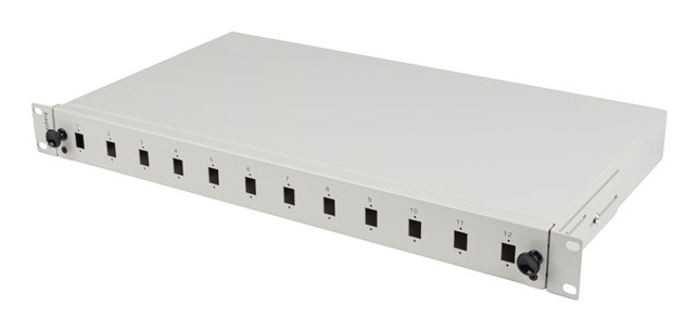Lanberg 19 Fiber Patchpanel 12xSC SIMPLEX/12xLC DUPLEX g - Glasfaser (LWL) - Duplex, Ansicht 4