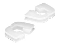 Delock Cable bushing rectangular - hole diameter 4.6 x 4.6 mm - Kabelbuchse - Natural (Packung mit 10)