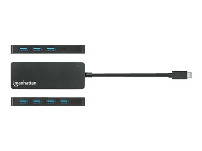 Manhattan Hub - Typ C - 7 x USB 3.2 Gen 1, Ansicht 3