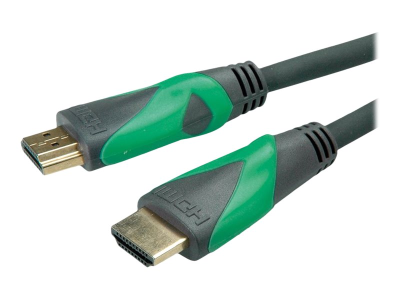 ROLINE Green - Ultra High Speed - HDMI-Kabel mit Ethernet - HDMI männlich zu HDMI männlich - 3 m - Doppelisolierung - Schwarz - unterstützt 8K 60 Hz (7680 x 4320)