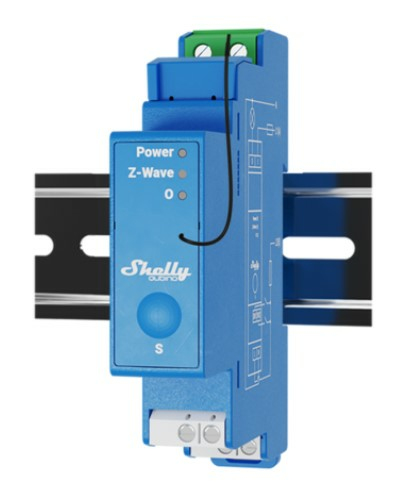 Shelly Hutschiene Qubino Wave Pro 1 Z-Wave, Ansicht 4