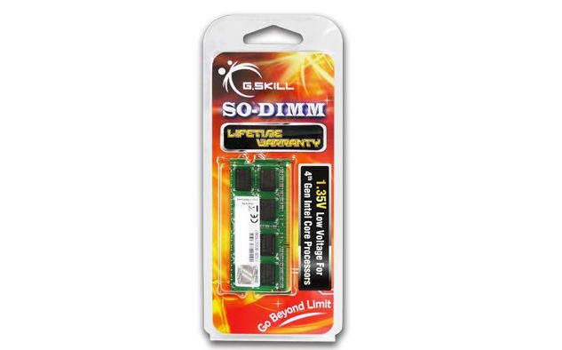 G.Skill DDR3L  8GB 1600MHz SO-DIMM  204-PIN