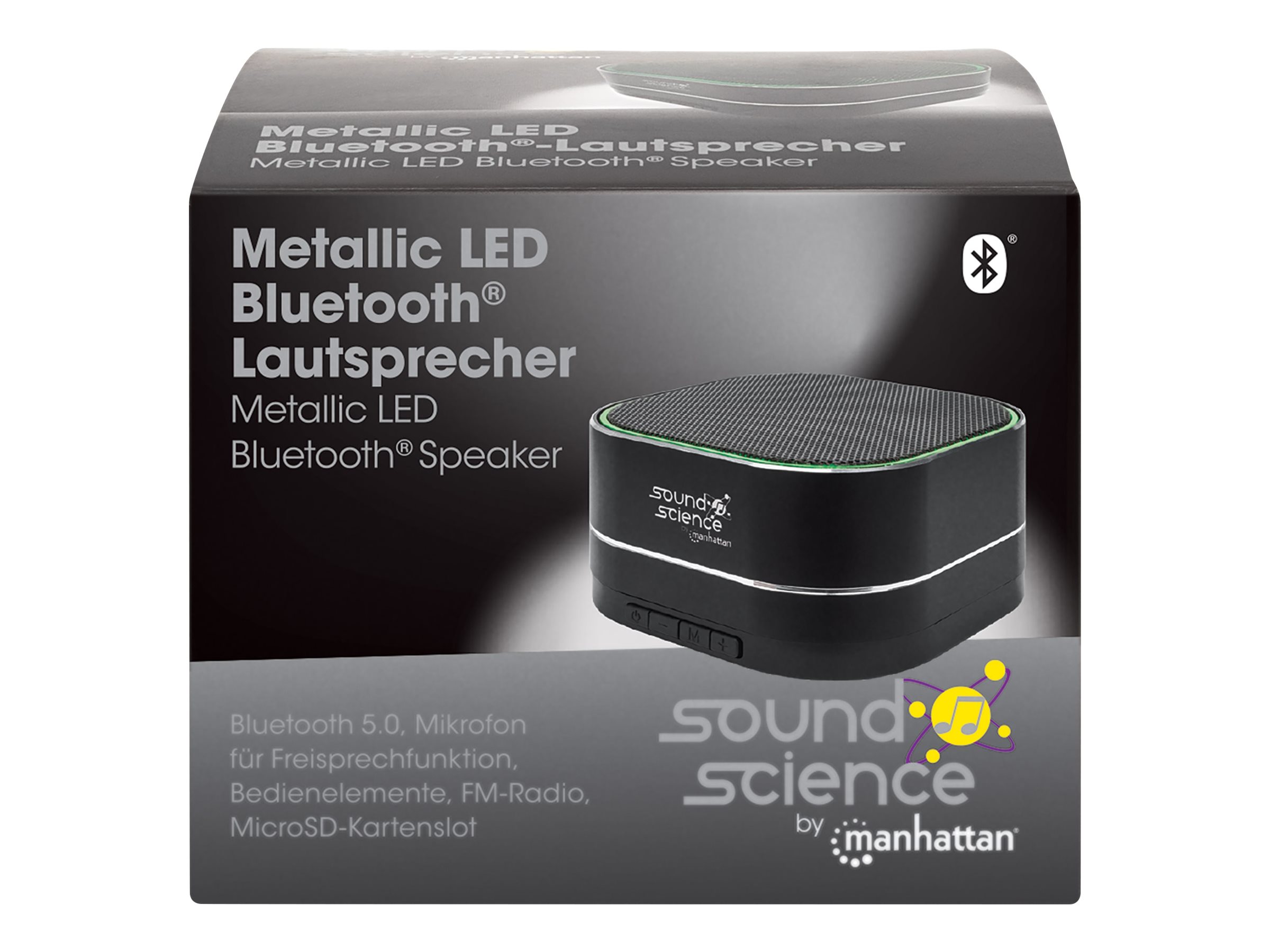Manhattan Sound Science Metallic Bluetooth Speaker (Clearance Pricing)