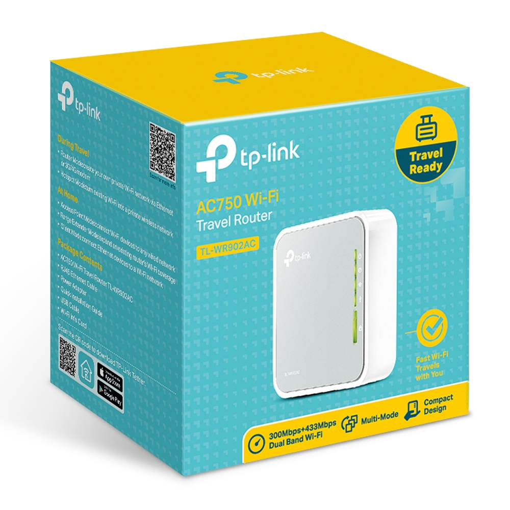 TP-LINK TL-WR902AC - Wireless Router - 802.11a/b/g/n/ac, Ansicht 3