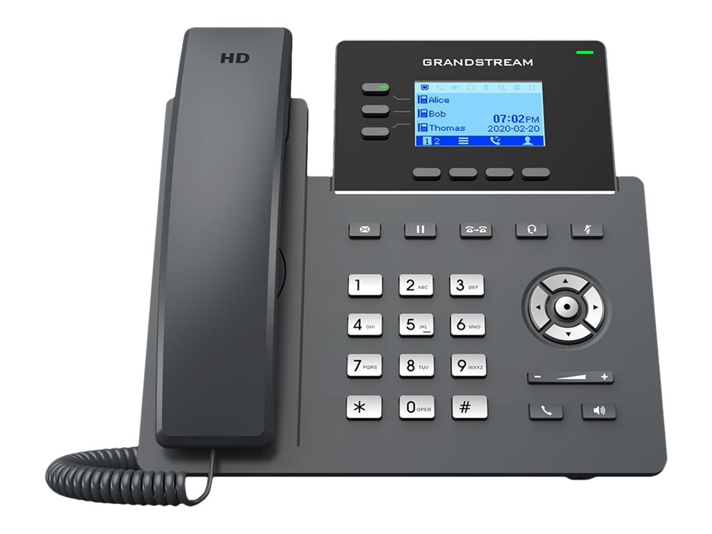 Grandstream GRP2603P - VoIP-Telefon - fünfwegig Anruffunktion, Ansicht 3