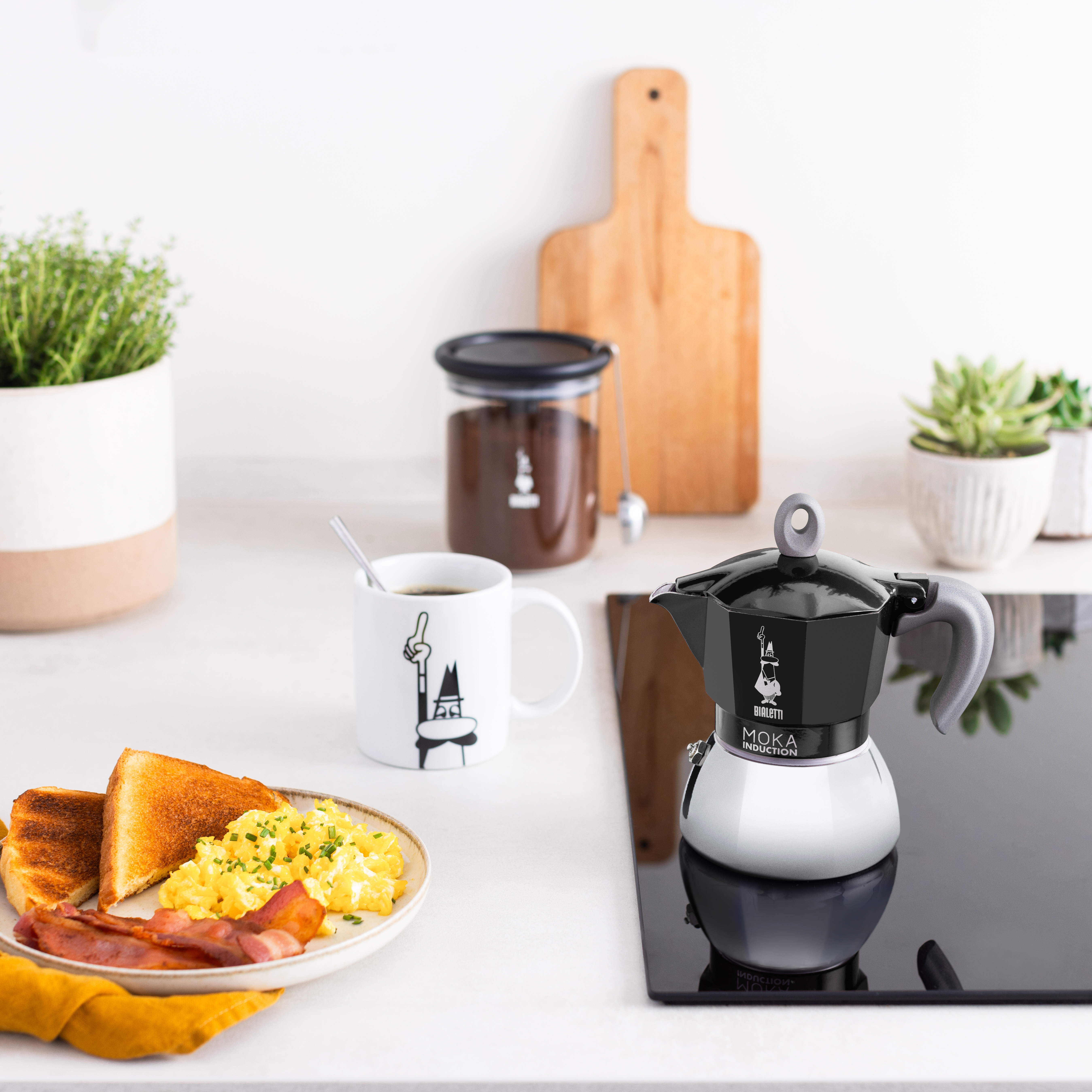 Bialetti Moka Induction - Kaffeemaschine - Schwarz, Ansicht 4