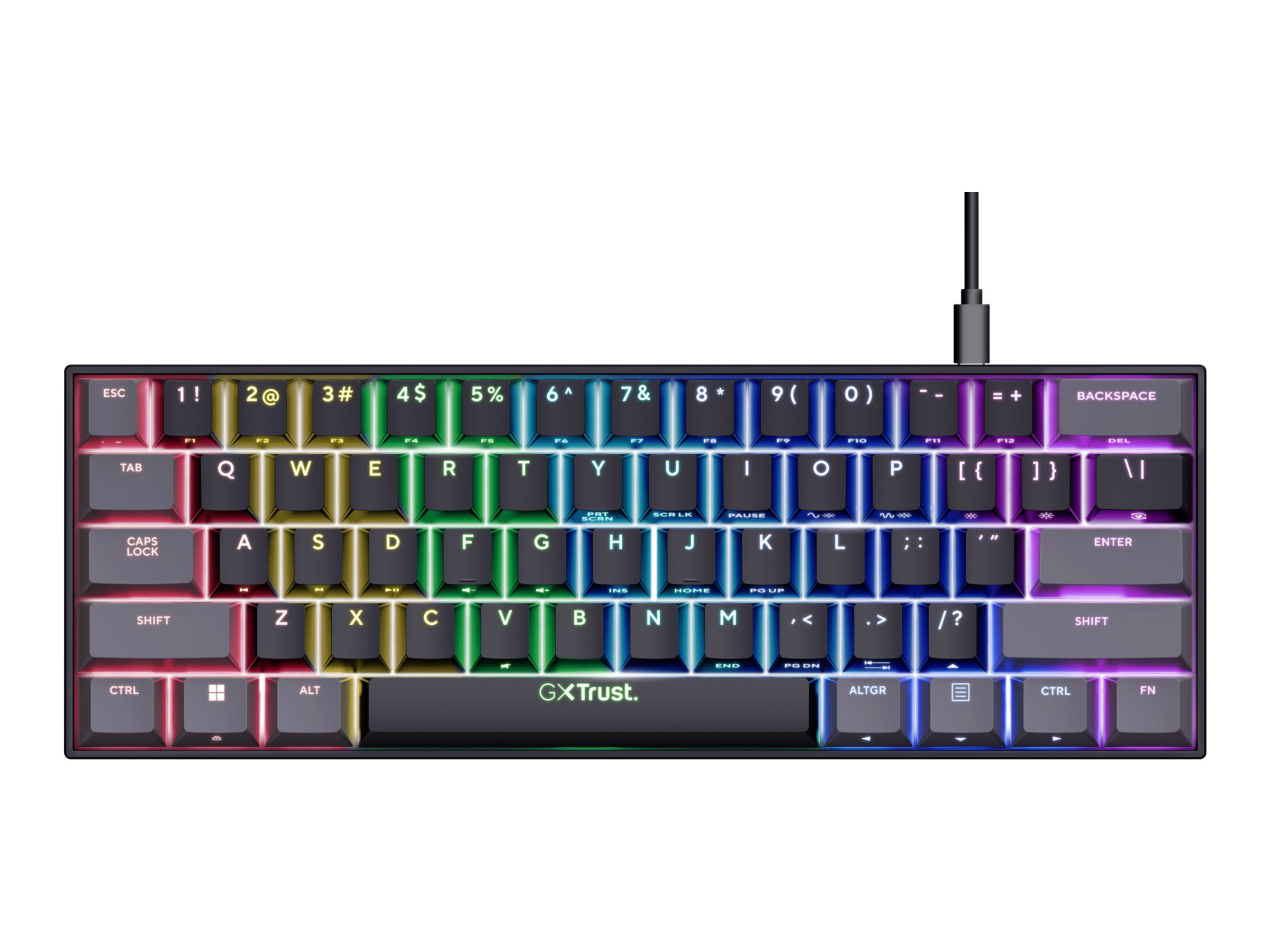 Trust GXT 867 ACIRA - Tastatur - mechanisch - 60%