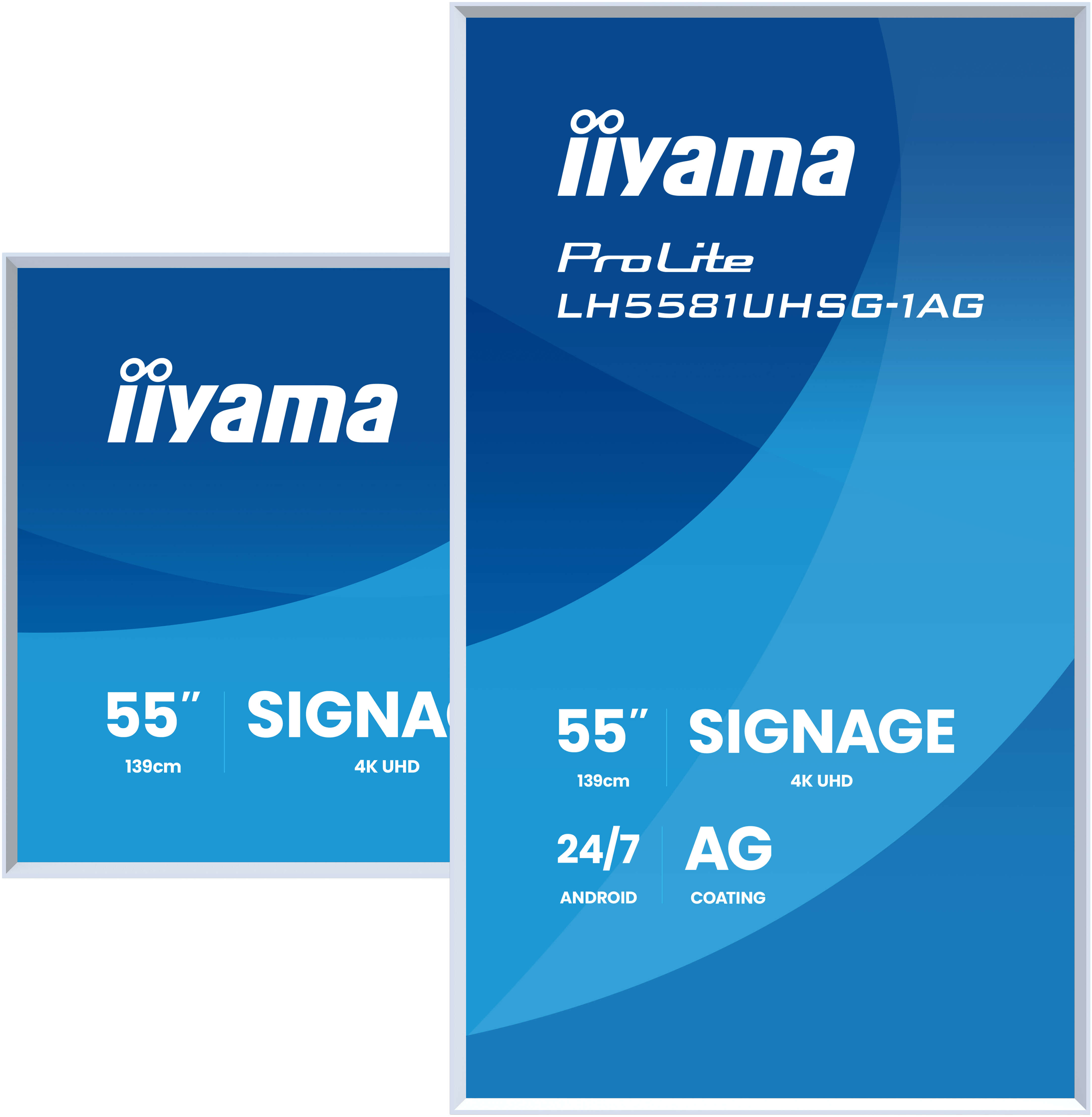 Iiyama ProLite LH5581UHSG-1AG - 140 cm (55) Diagonalklasse (138.7 cm (54.6), Ansicht 4