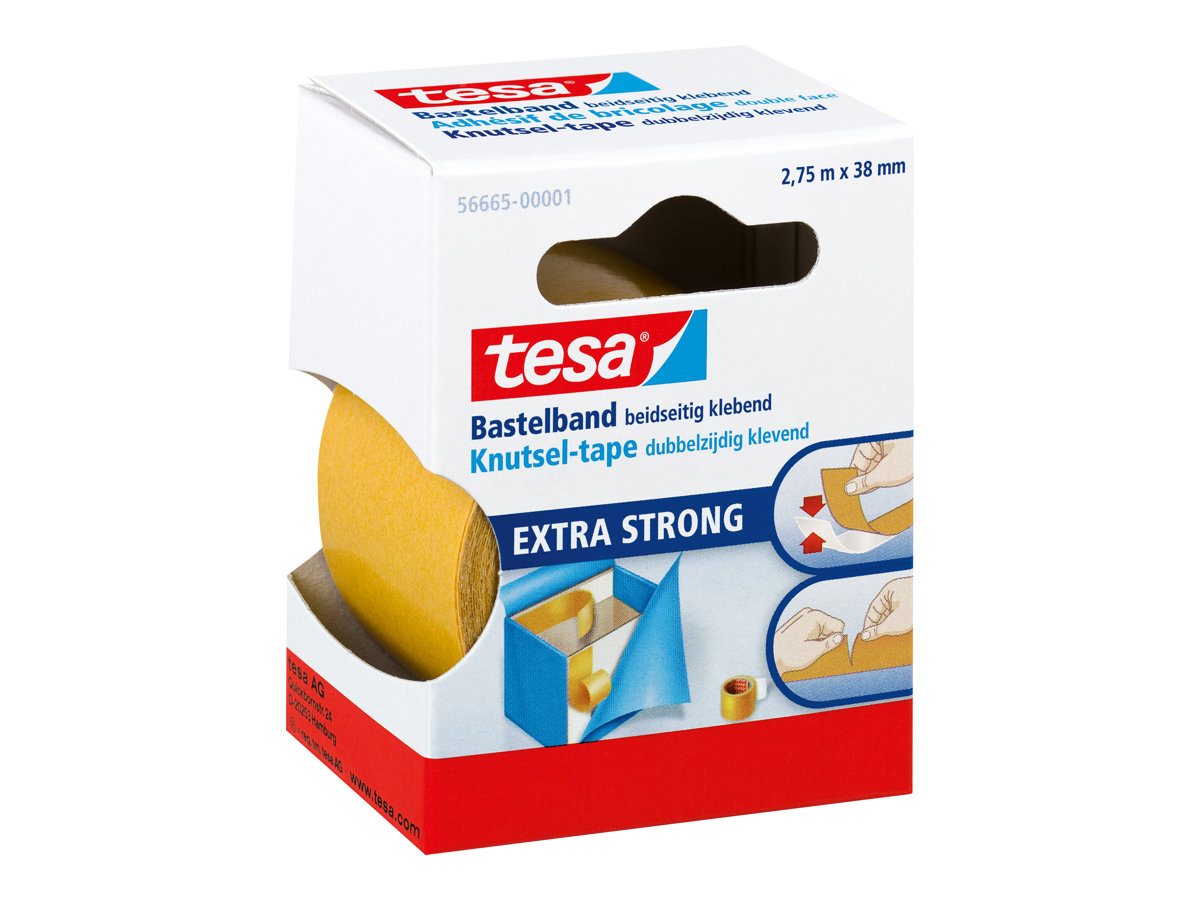 Tesa 56665-00001-01 - Transparent - Monochromatisch - Dauerhaft - 2,75 m - 38 mm - Box, Ansicht 4