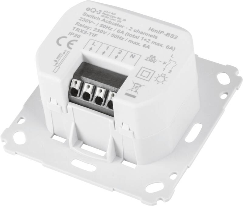 eQ-3 AG Homematic IP Schaltaktor für Markenschalter– 2-fach, Ansicht 4