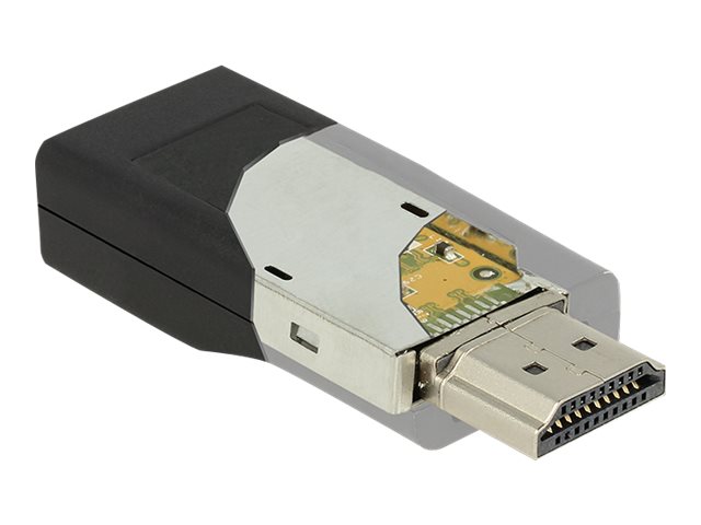 Delock Videokonverter - HDMI - VGA - Schwarz